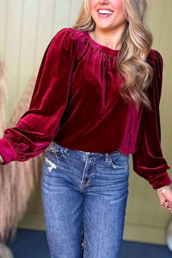 Camisa casual europea de manga larga para mujer