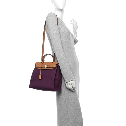 Toile Vache Hunter Herbag Zip 31 PM Cassis Fauve