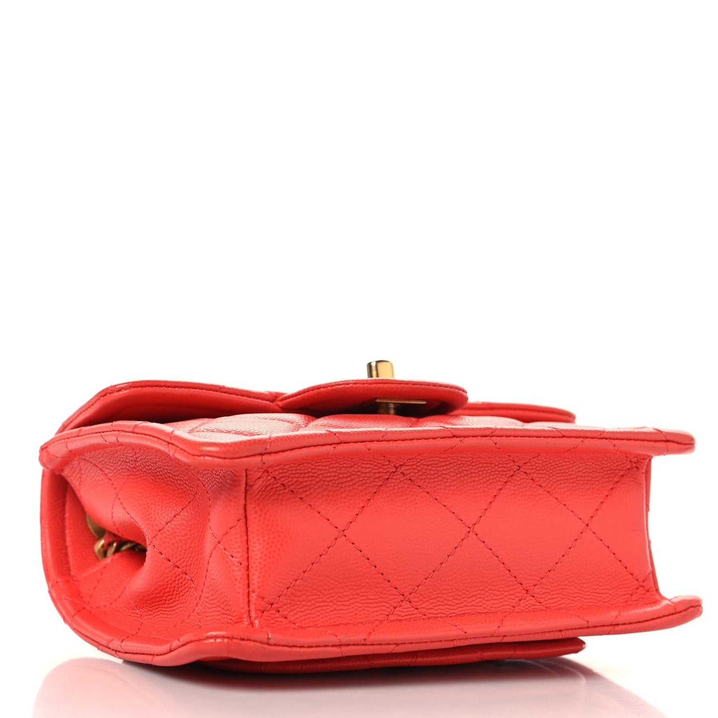 Caviar Quilted Mini Sweet Classic Flap Red