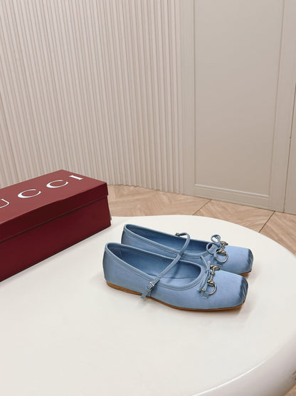GG BALLET FLAT SKY SILK