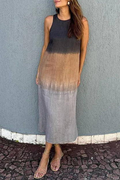 Vestido cómodo con degradado elegante