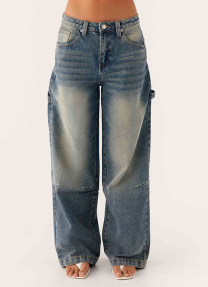 Jaylie Denim Jeans - Dirty Vintage Wash