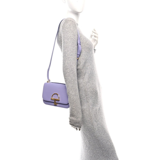 Patent Siena Small Shoulder Bag Lapis