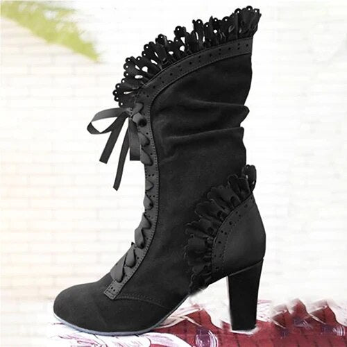 Casual Suede Cowboy Ankle Boots with Heel for Women | Great for Casual Days
