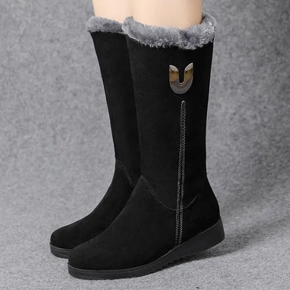 Elegant Flat Suede Boots with Zipper and for Women | Great for Casual Days