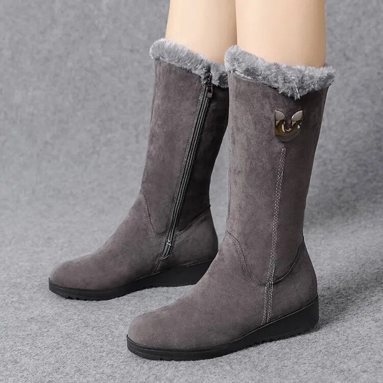 Elegant Suede Flat Ankle Boots with Zipper and for Women | Great for Casual Days