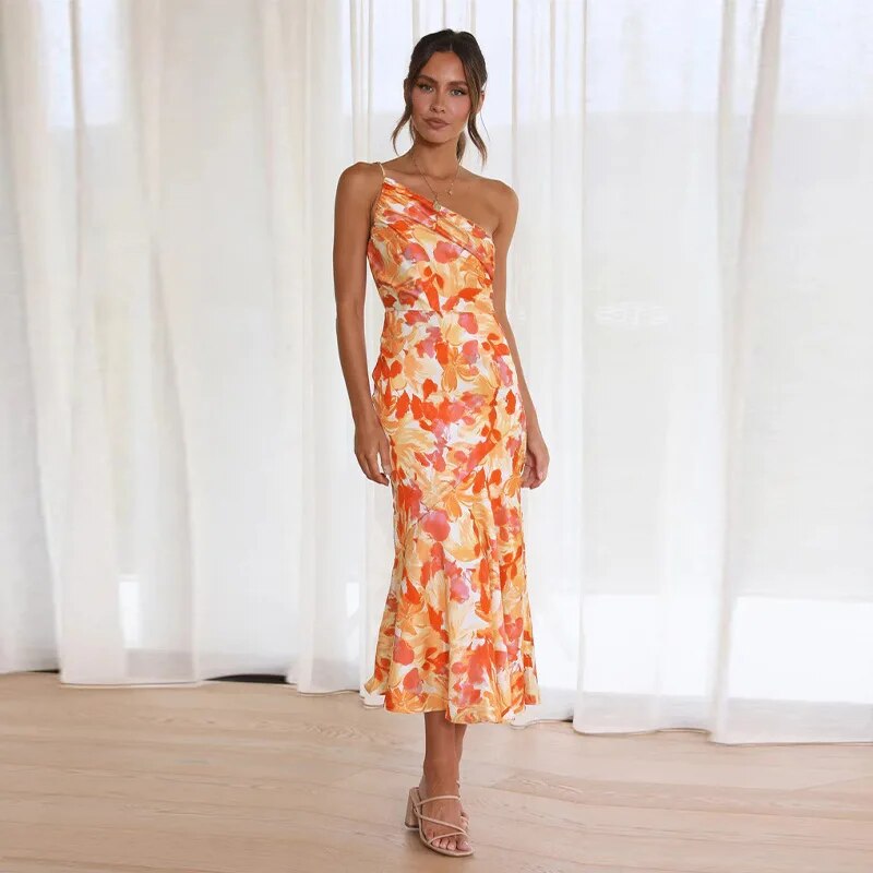 Catherine - Midi Dress - Elegant - Lightweight Modern Style - For Formal Occasions