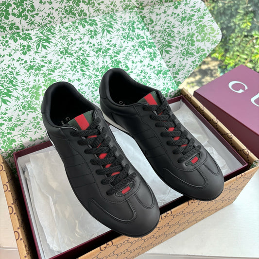 Gucci Shift Damensneaker Varianten Schwarzes Black Leder 506842