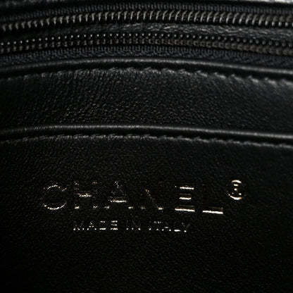 Lambskin Quilted Mini Square Flap Black