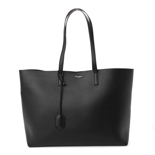 Calfskin Large Shopping Tote Black
