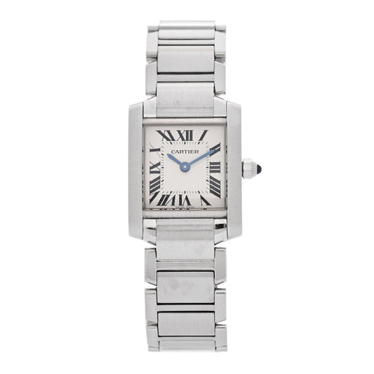 Stainless Steel 20mm Tank Francaise Quartz Watch