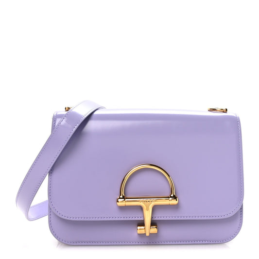 Patent Siena Small Shoulder Bag Lapis