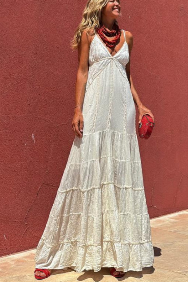 Vestido blanco de Sicilia para resort
