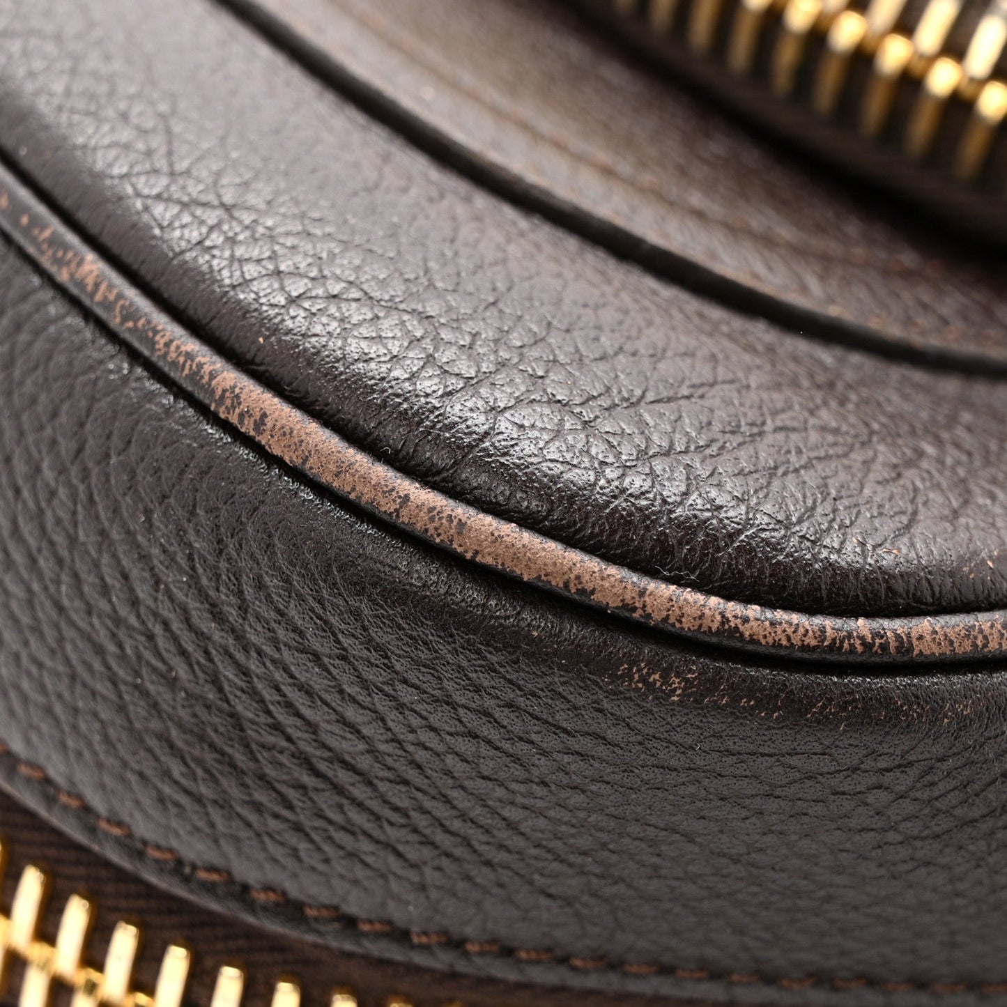 Grained Calfskin Medium Jennifer Crossbody Bag Brown