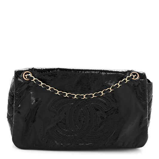 Vinyl Medium Rock and Chain Flap Black