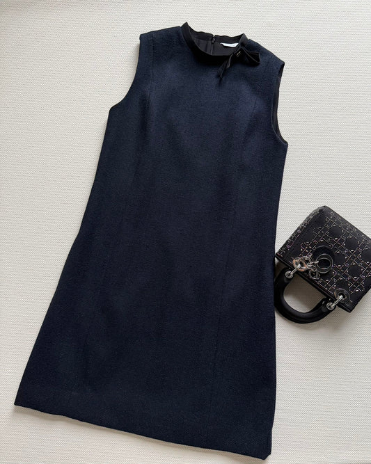 CD 26s Sleeveless Dress Navy Blue Cotton 352896
