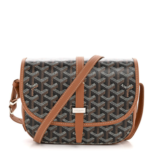 Goyardine Belvedere II PM Messenger Bag Black Gold
