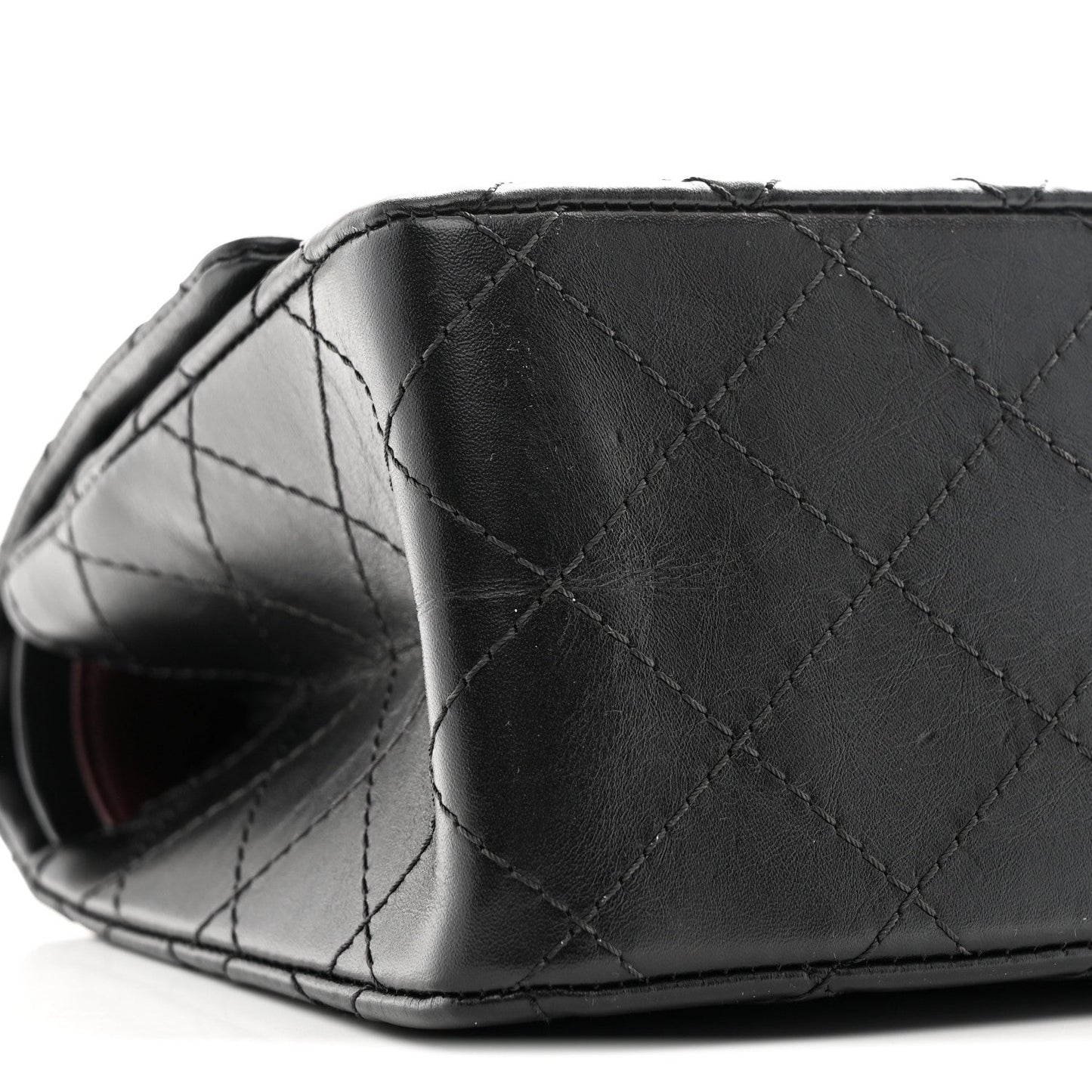 Aged Calfskin Quilted 2.55 Reissue 226 Flap Black