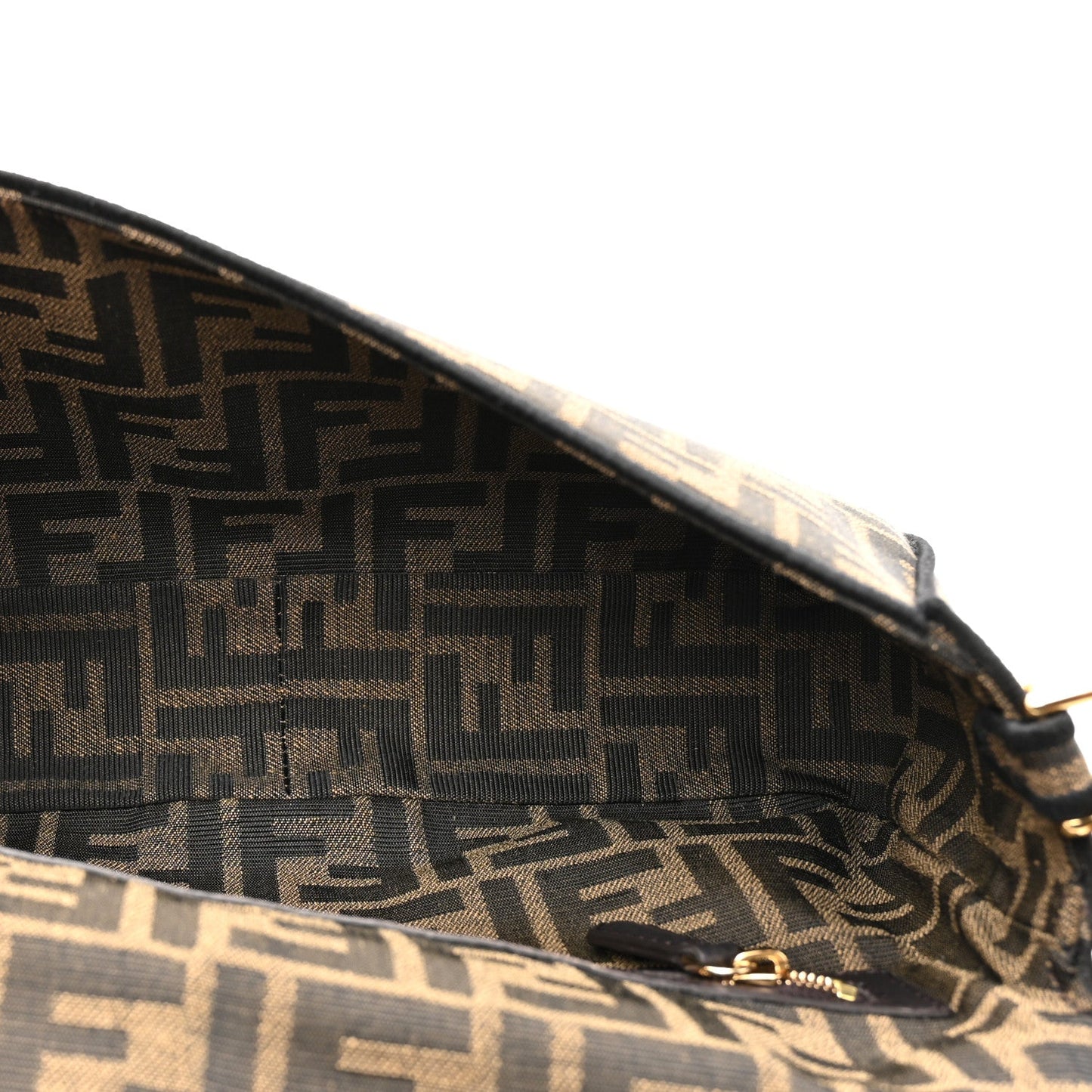 Fabric Jacquard FF 1974 Medium Baguette Tobacco Moro Black