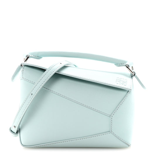 Calfskin Mini Puzzle Edge Bag Iceberg