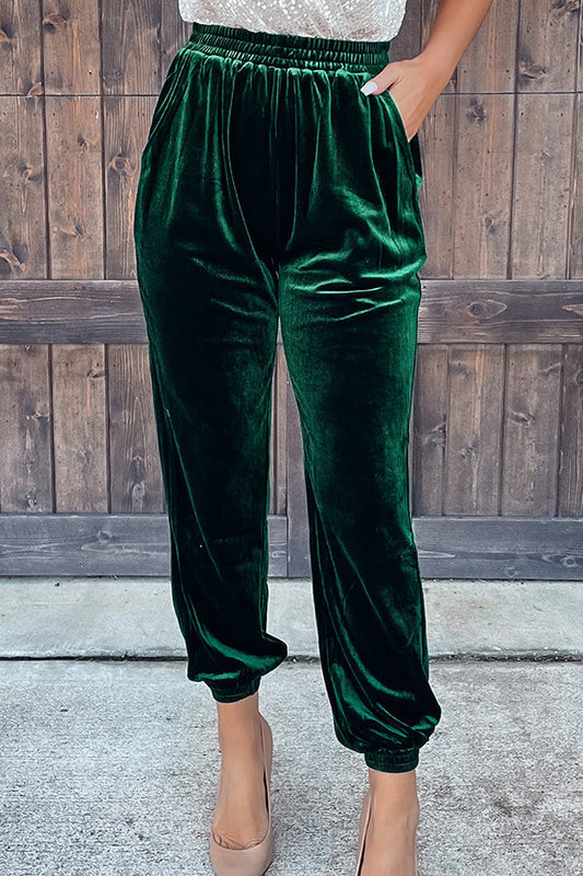 Pantalones de bolsillo de terciopelo