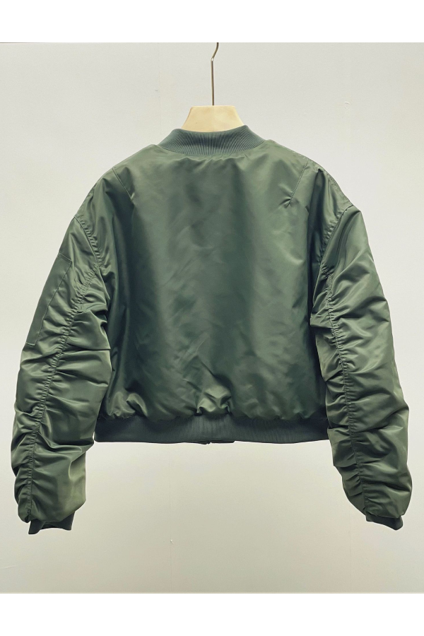 Chaqueta de piloto informal de algodón suelta 