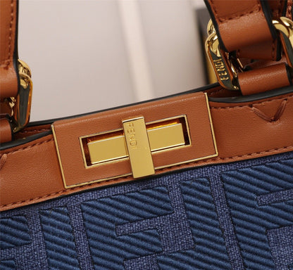 Fendi Peekaboo X-TOTE Canvas Bag