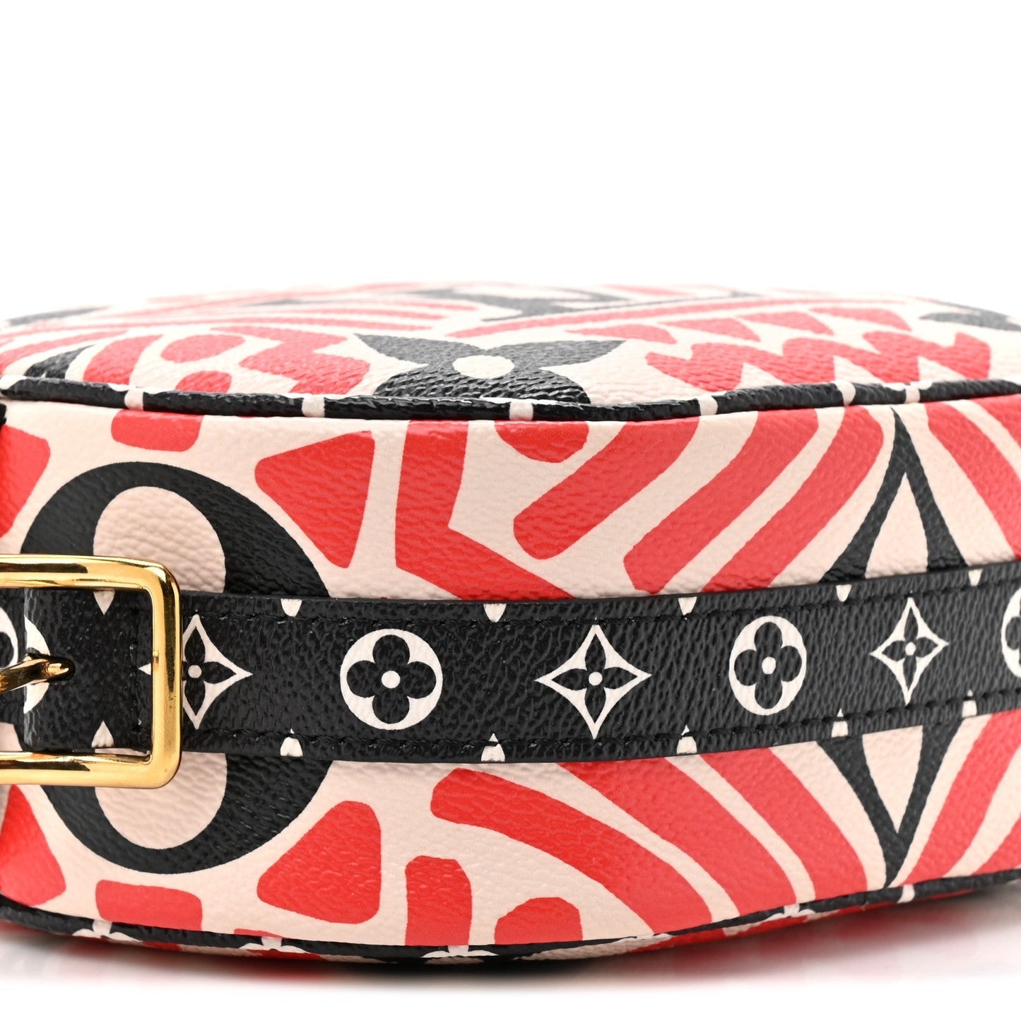 Monogram Giant Crafty Boite Chapeau Souple PM Creme Rouge Black