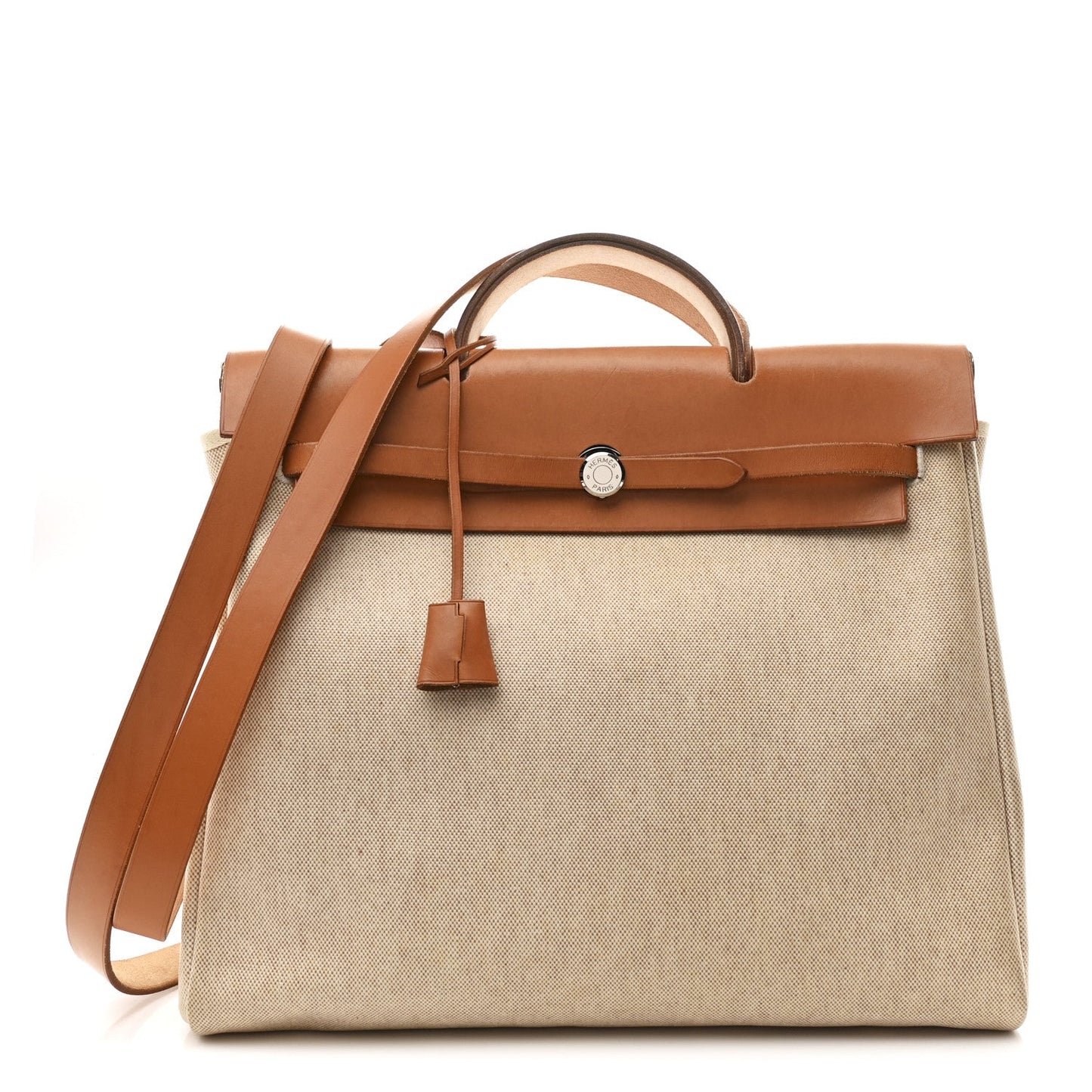 Toile Vache Calfskin Herbag 39 MM Black Natural