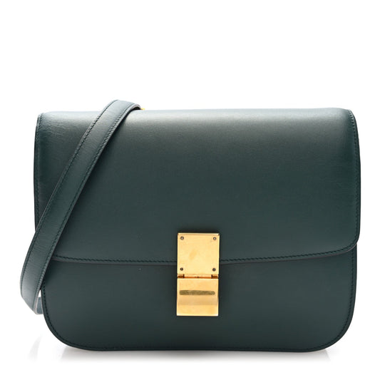 Box Calfskin Medium Classic Box Flap Bag Amazone