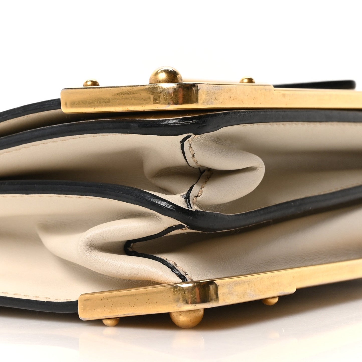City Calf Saffiano Cahier Bag Talco Black
