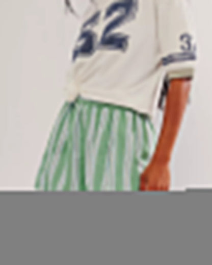 Y2K Striped Casual Shorts