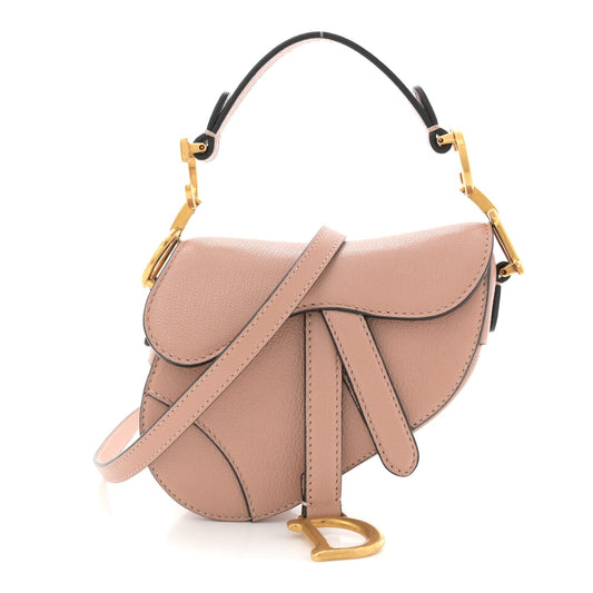 Goatskin Micro Saddle Bag Rose Des Vent