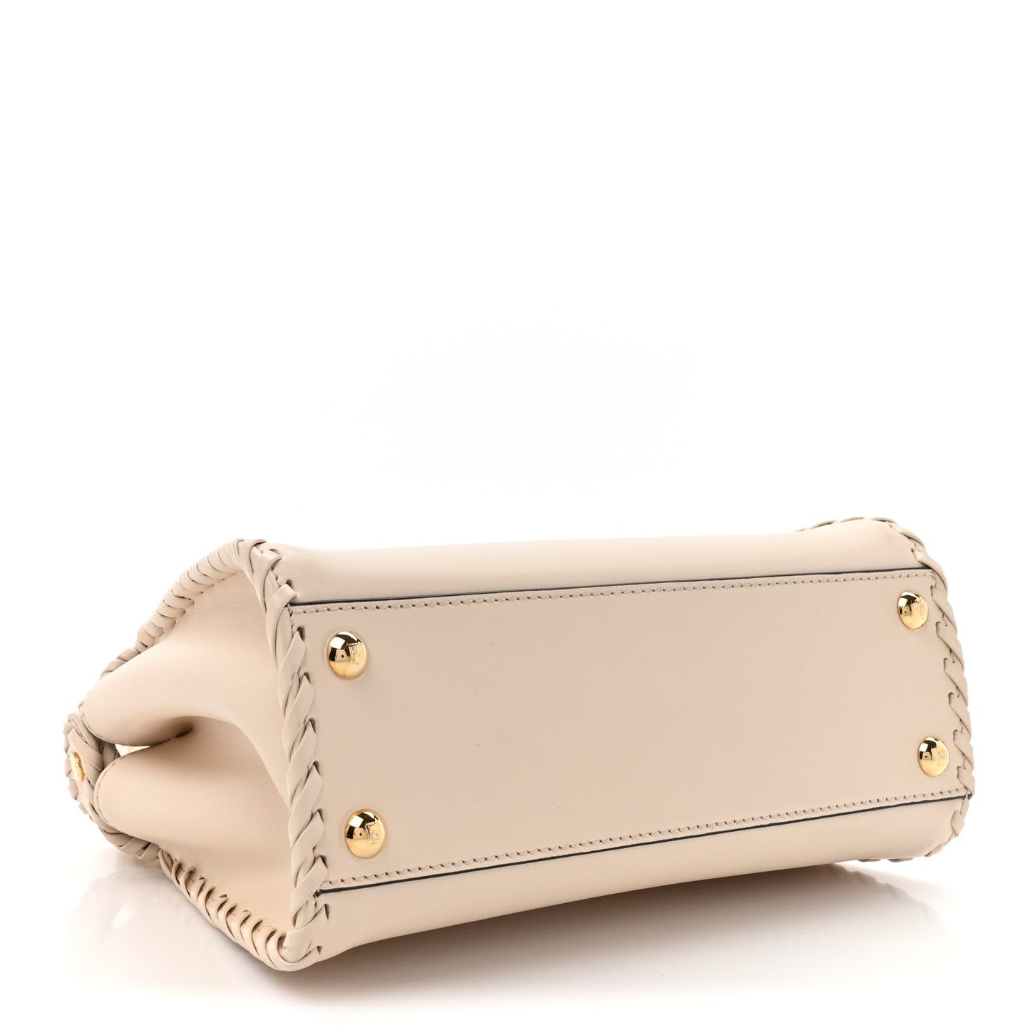 Nappa Interlace Mini Peekaboo Iconic Satchel Camelia