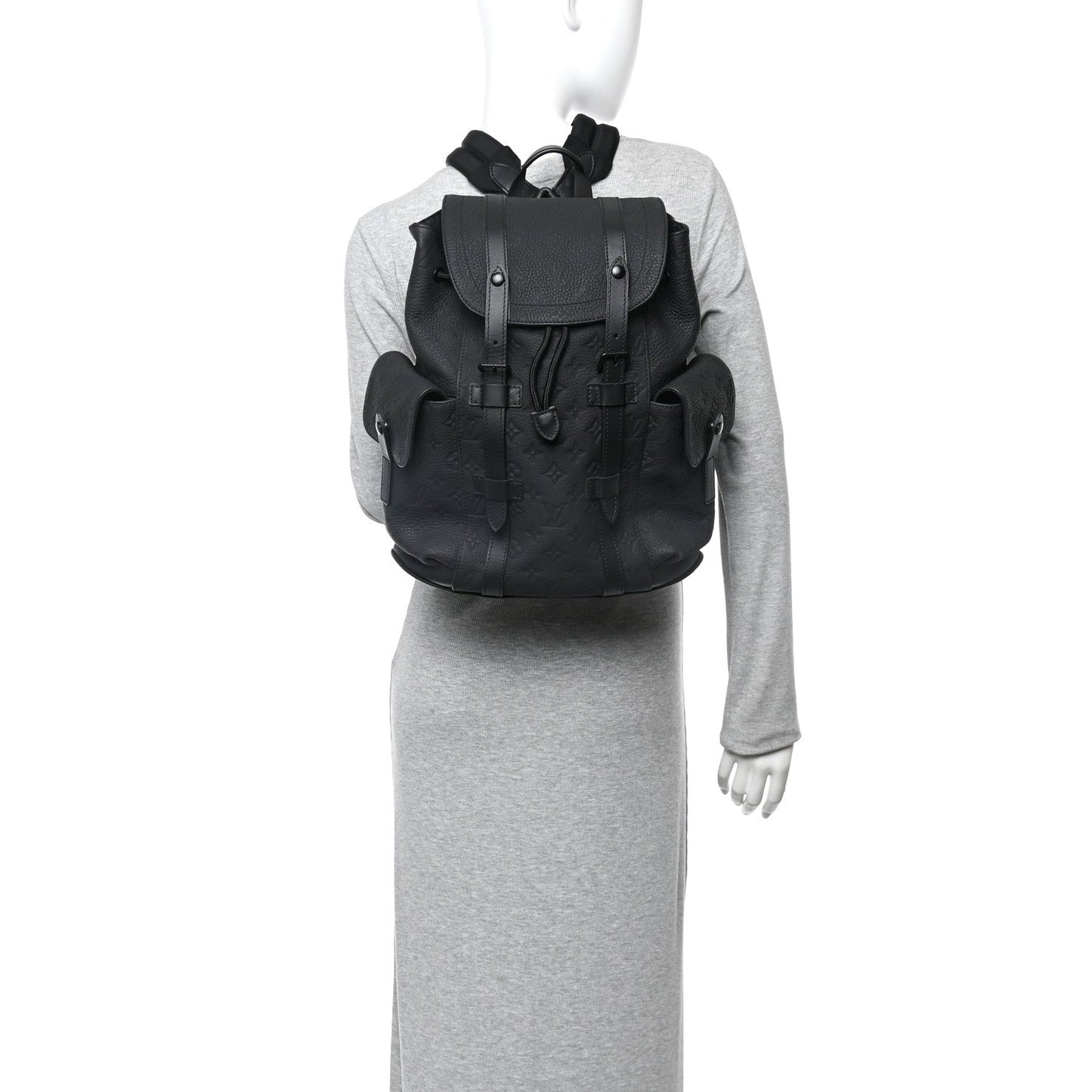 Taurillon Monogram Christopher PM Backpack Black