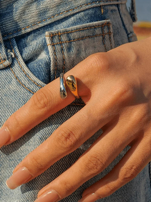 Anillo Jessica Druppel Goud-Zilver 