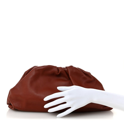 Smooth Butter Calf The Pouch Oversized Clutch Rust