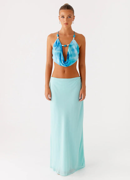 Miah Top - Blue Tie Dye