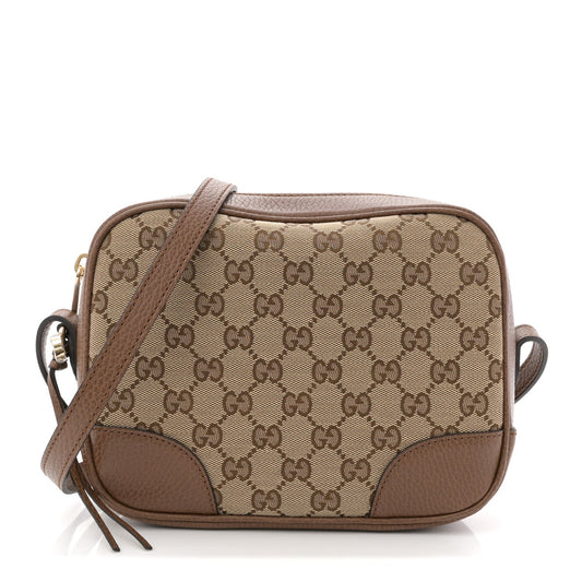 Monogram Mini Bree Messenger Bag Beige Tabacco