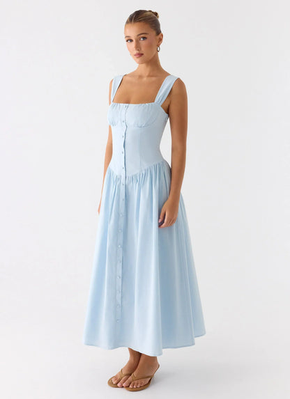 Emmalina Midi Dress - Blue