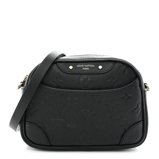 Empreinte Monogram Tiny Camera Bag Black