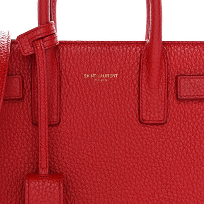 Grained Calfskin Nano Sac De Jour Souple Lipstick Red