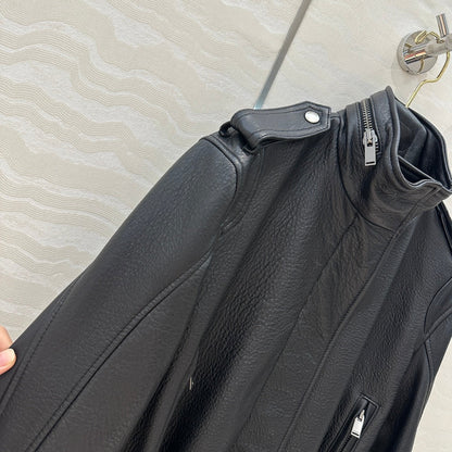 YSL Waist Jacket Black Lambskin