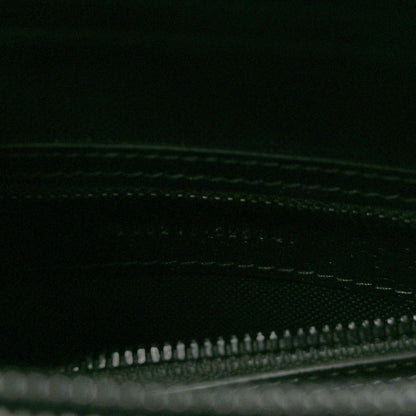 Textured Dollar Calfskin Web Monochrome Large Diana Tote Bag Black