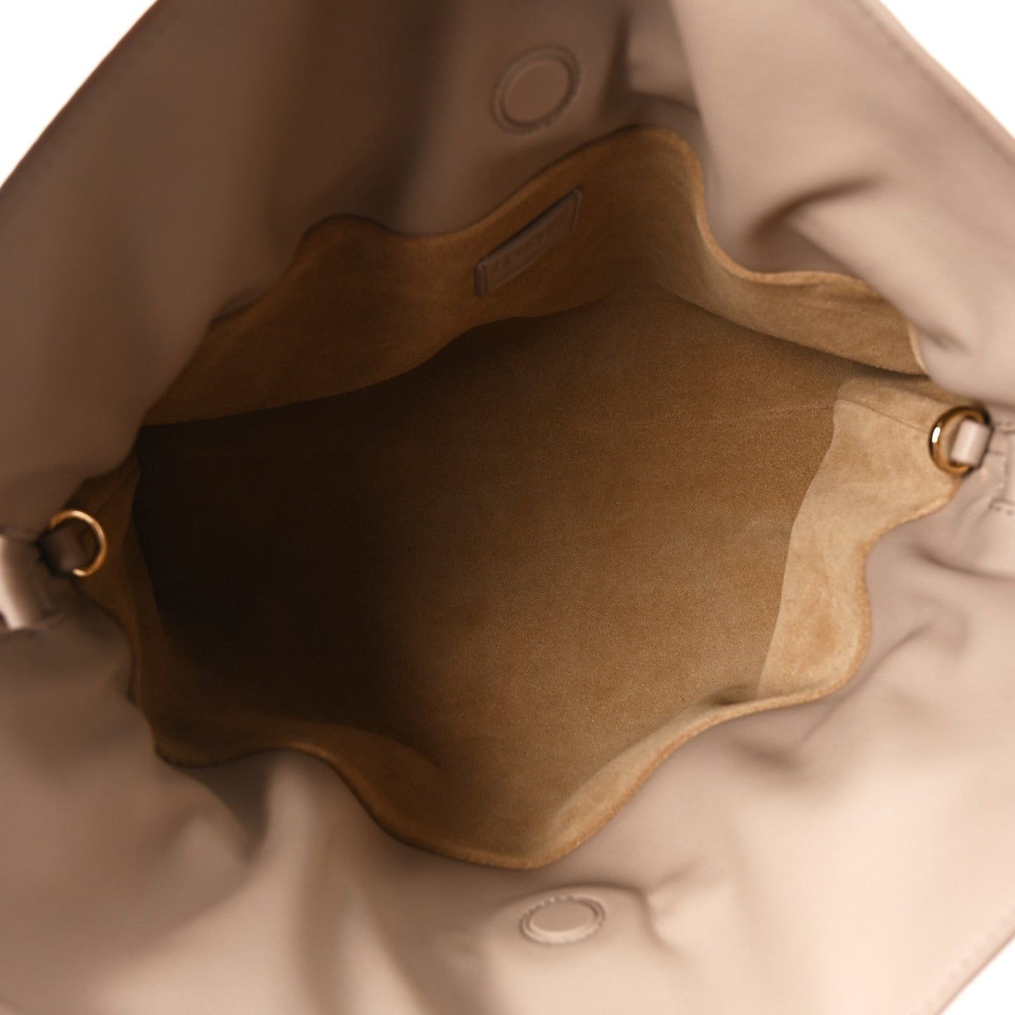 Nappa Calfskin Medium Flamenco Knot Clutch Sand