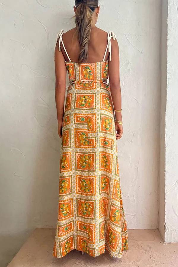 Vestido casual de verano con cordón