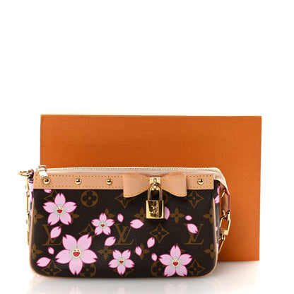 LV X TM Monogram Pochette Accessories Sakura Brown