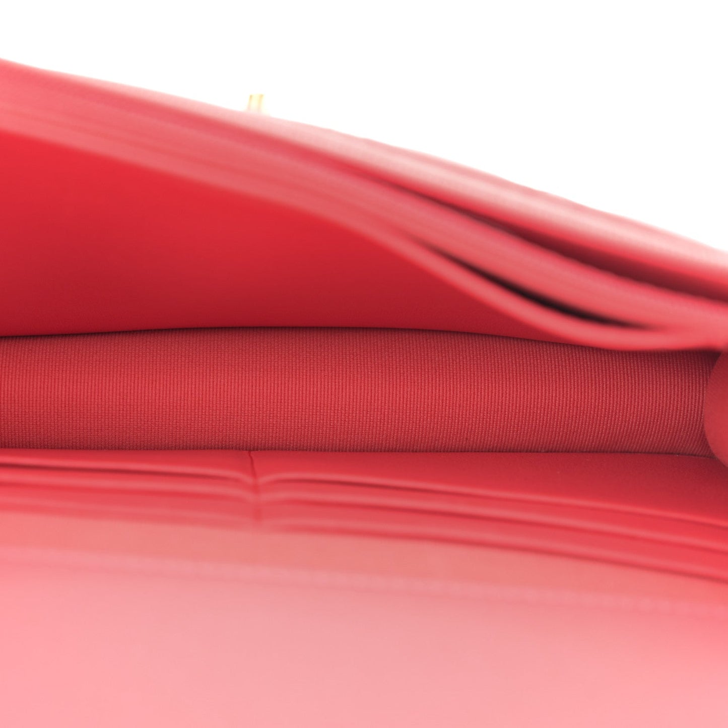 Lambskin Quilted Sweet Camellia Wallet On Chain WOC Coral