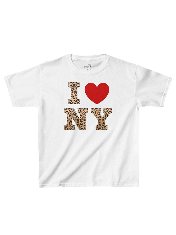 Contrast American Lettering Short Sleeve T-Shirt