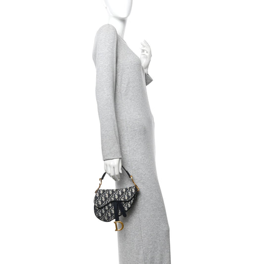Oblique Mini Saddle Bag Blue